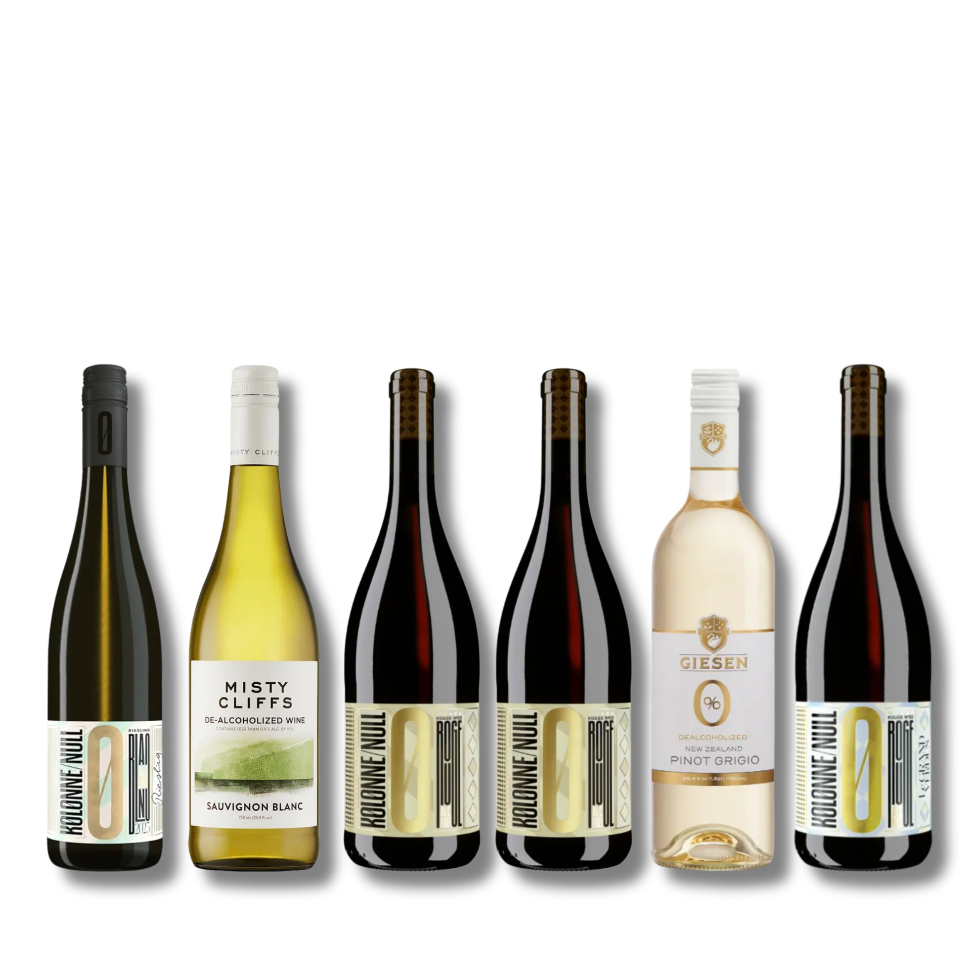 Curated Mixed Non-alc Wine Half Case - 6 Bottles