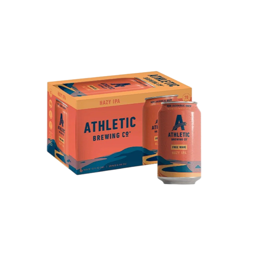 Athletic Brewing Company - Free Wave Hazy IPA - Non-Alcoholic Beer - 6 Pack