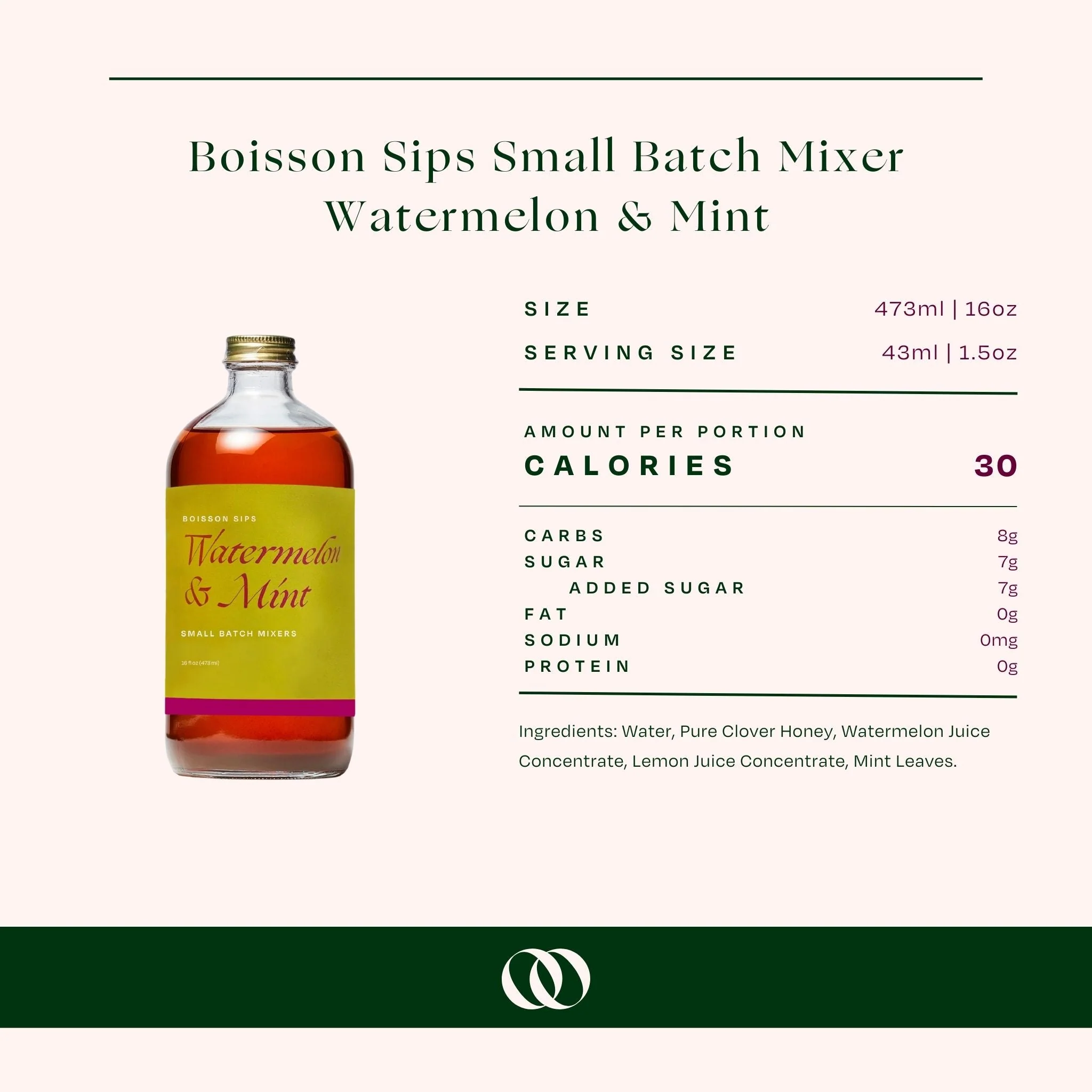 Wood Stove Kitchen - Boisson Sips Watermelon & Mint Small Batch Mixers - Image 3