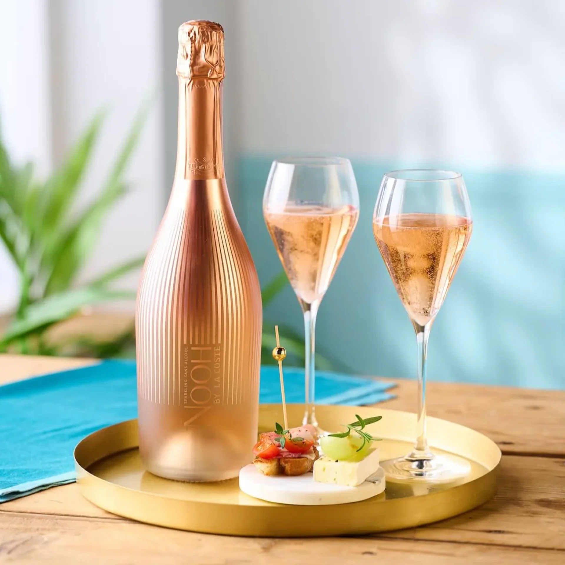 Chateau La Coste - NOOH Non-Alcoholic Sparkling Rosé Wine - 750ml - Image 2