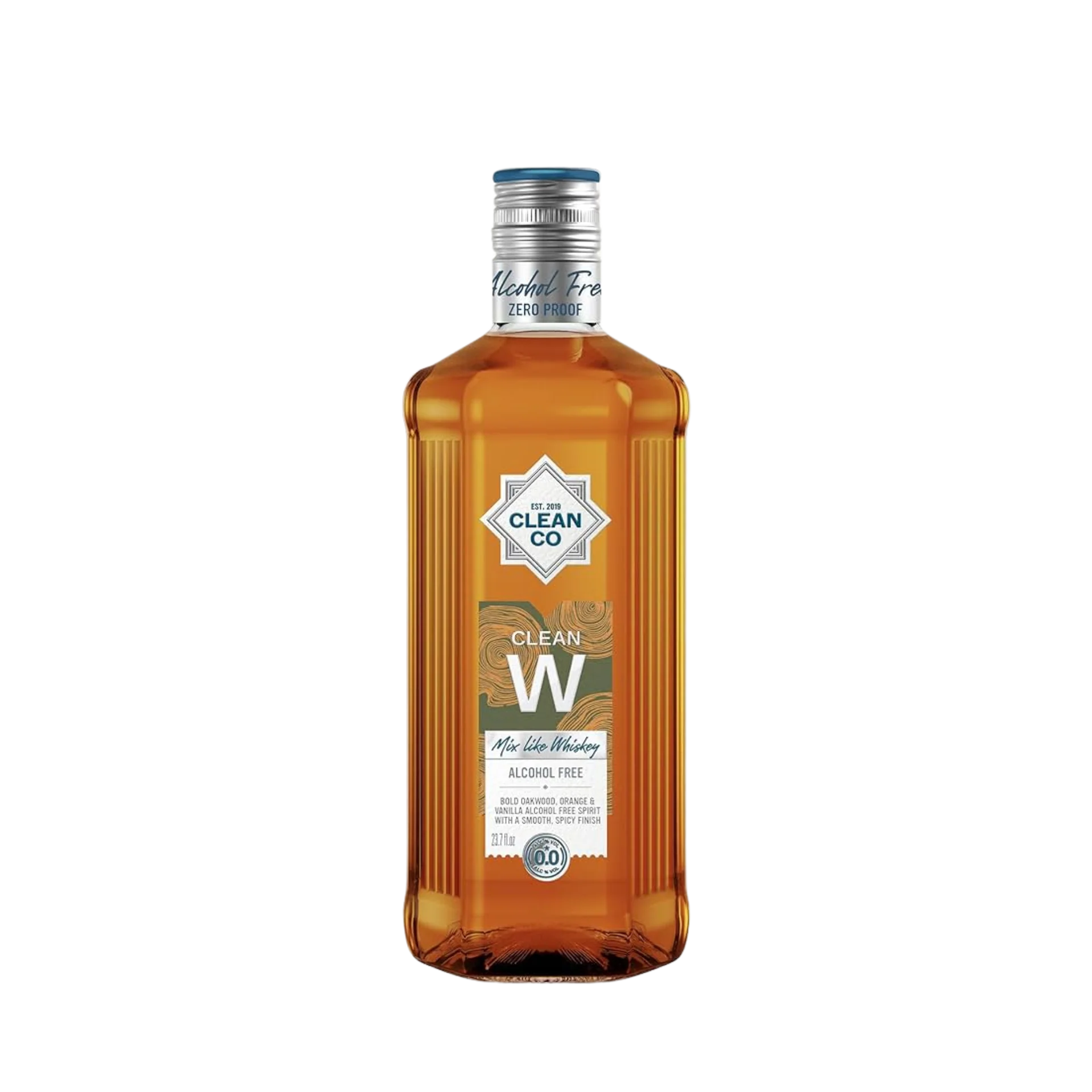 CleanCo Clean W - Non-Alcoholic Bourbon Style Whiskey Alternative - 700ml