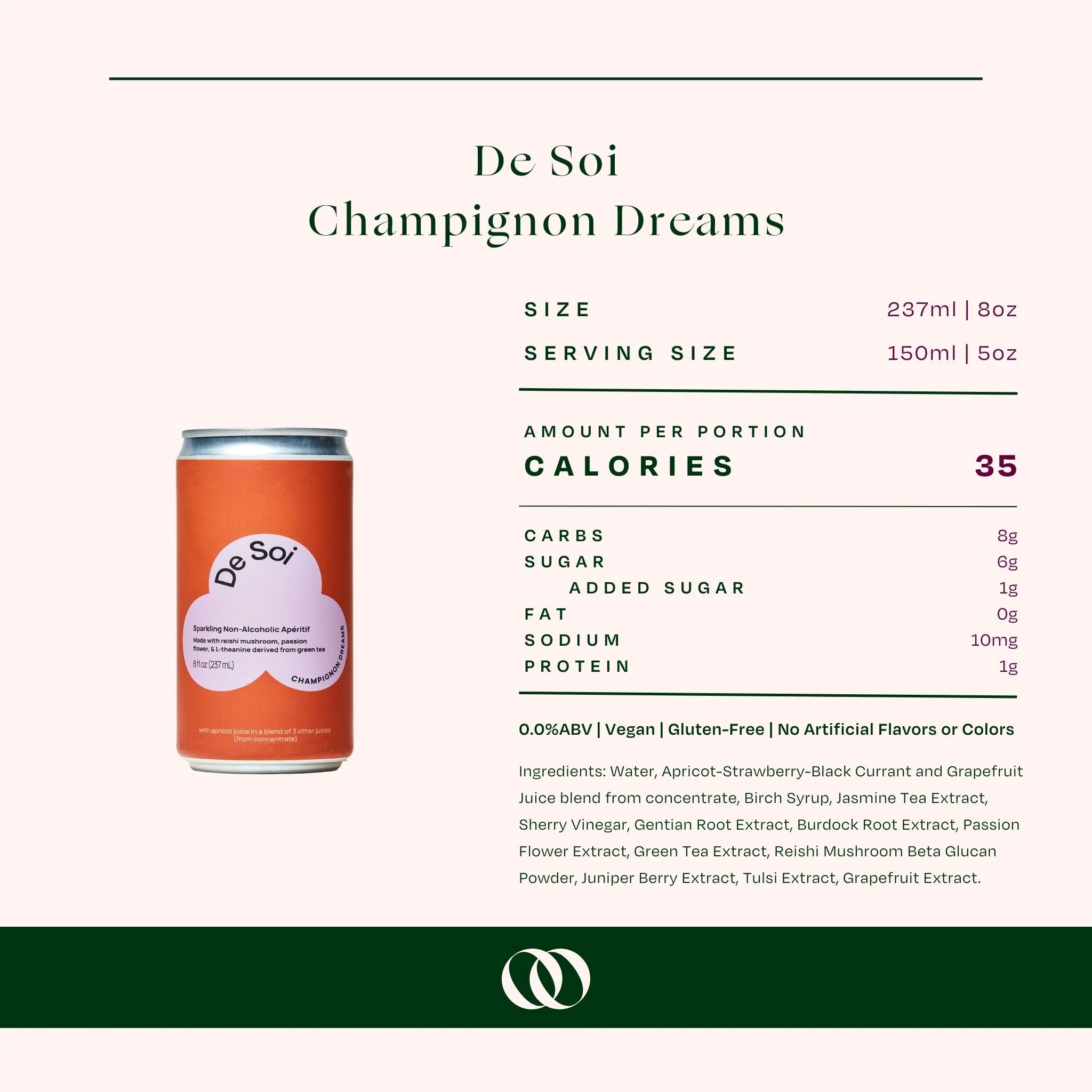 De Soi - Champignon Dreams Non-Alcoholic Apéritif - Can (4-pack) - Image 3