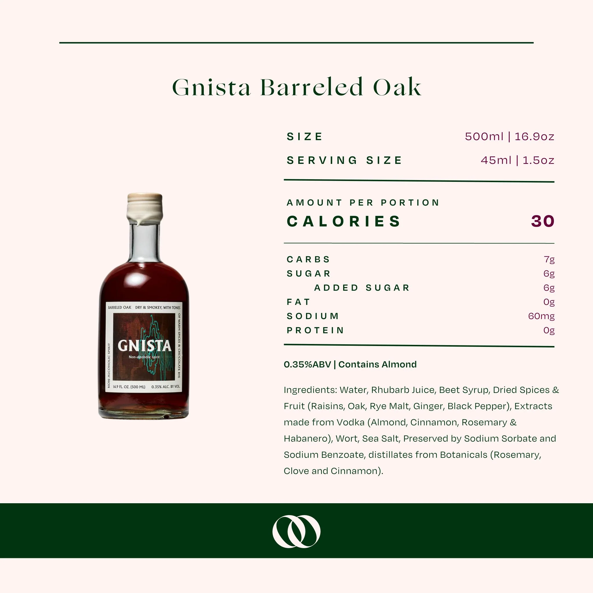 Gnista - Barreled Oak - Non-Alcoholic Spirit - Image 2