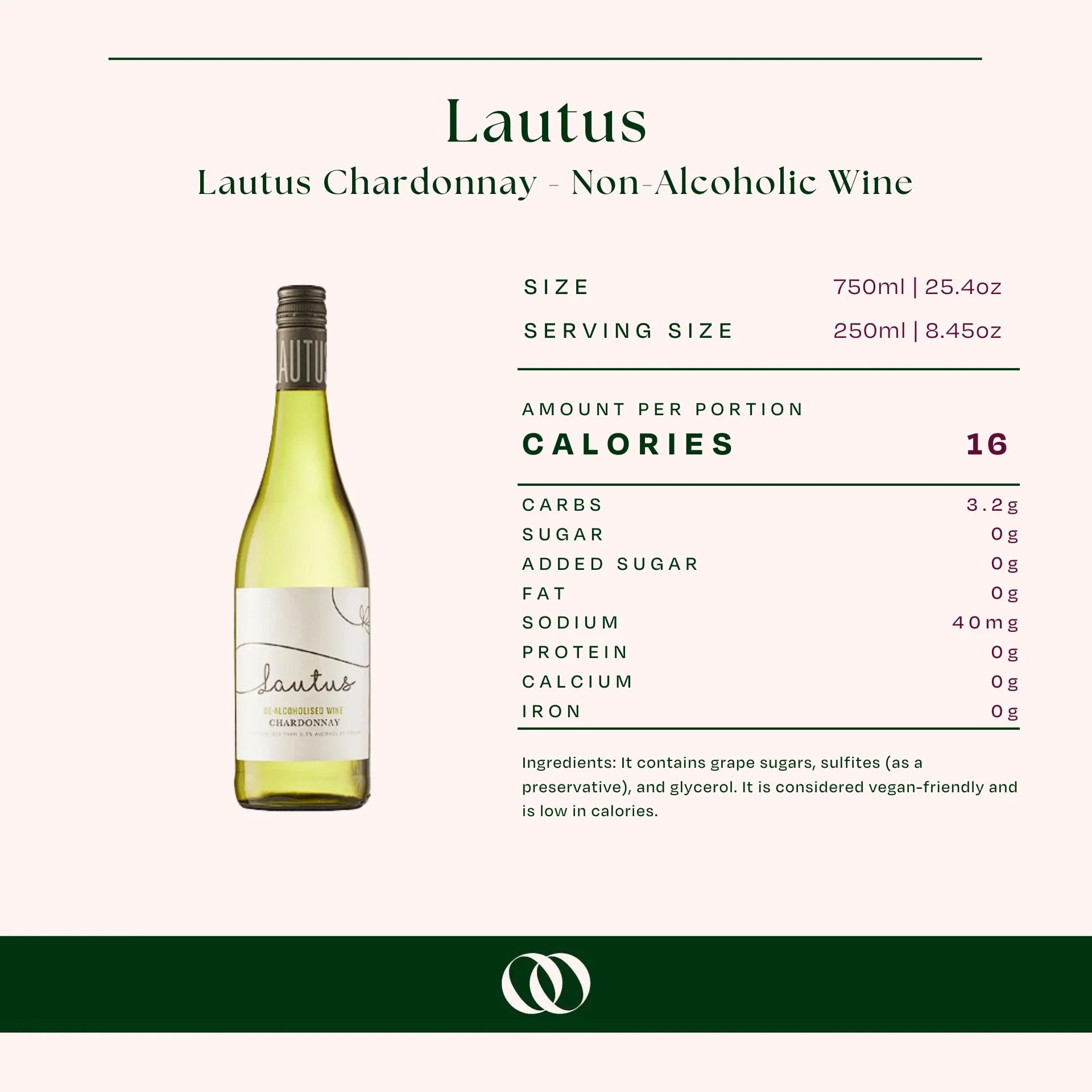 Lautus - Lautus Chardonnay - Non-Alcoholic Wine - Image 3