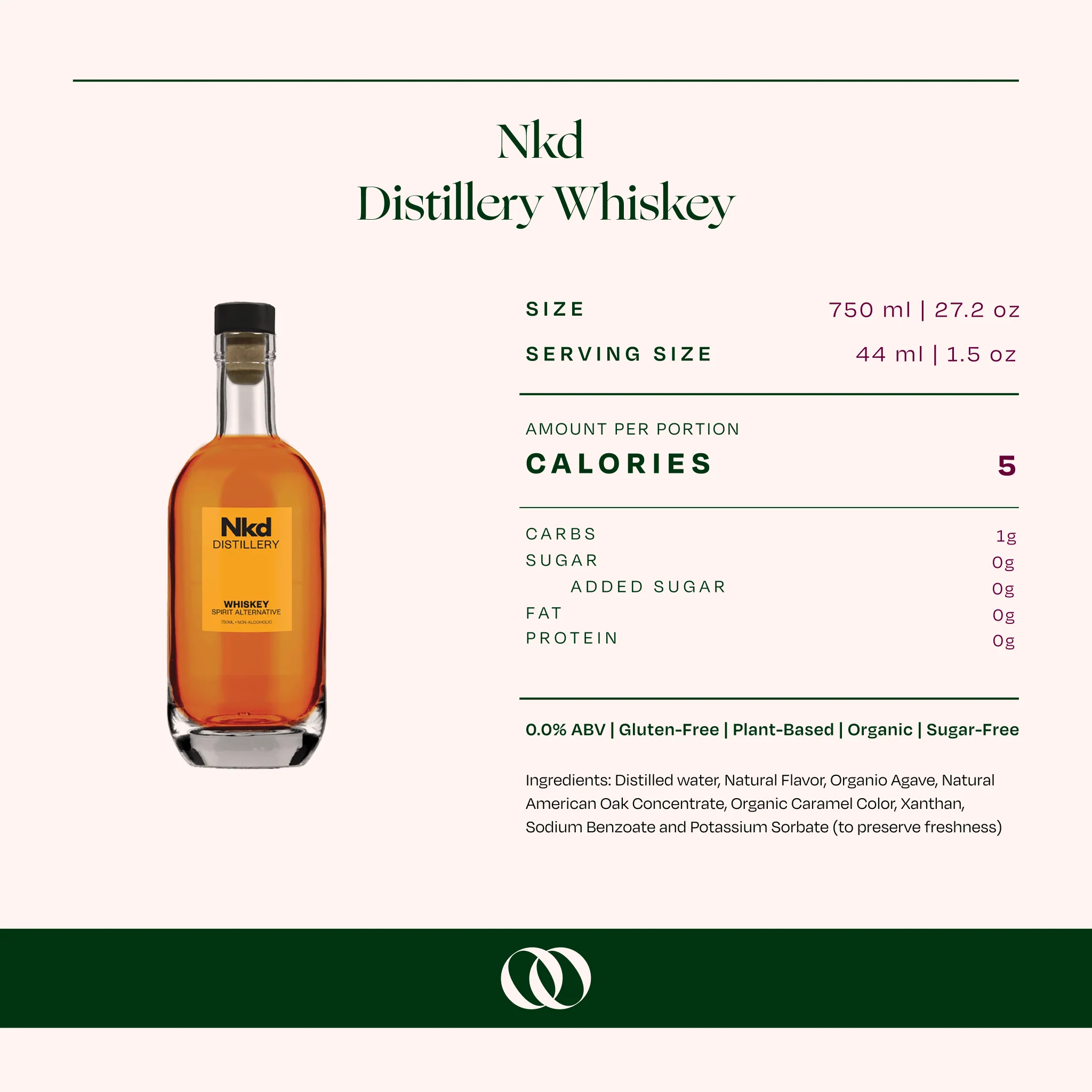 NKD Distillery Non-Alcoholic Whiskey (750ml) - Image 2