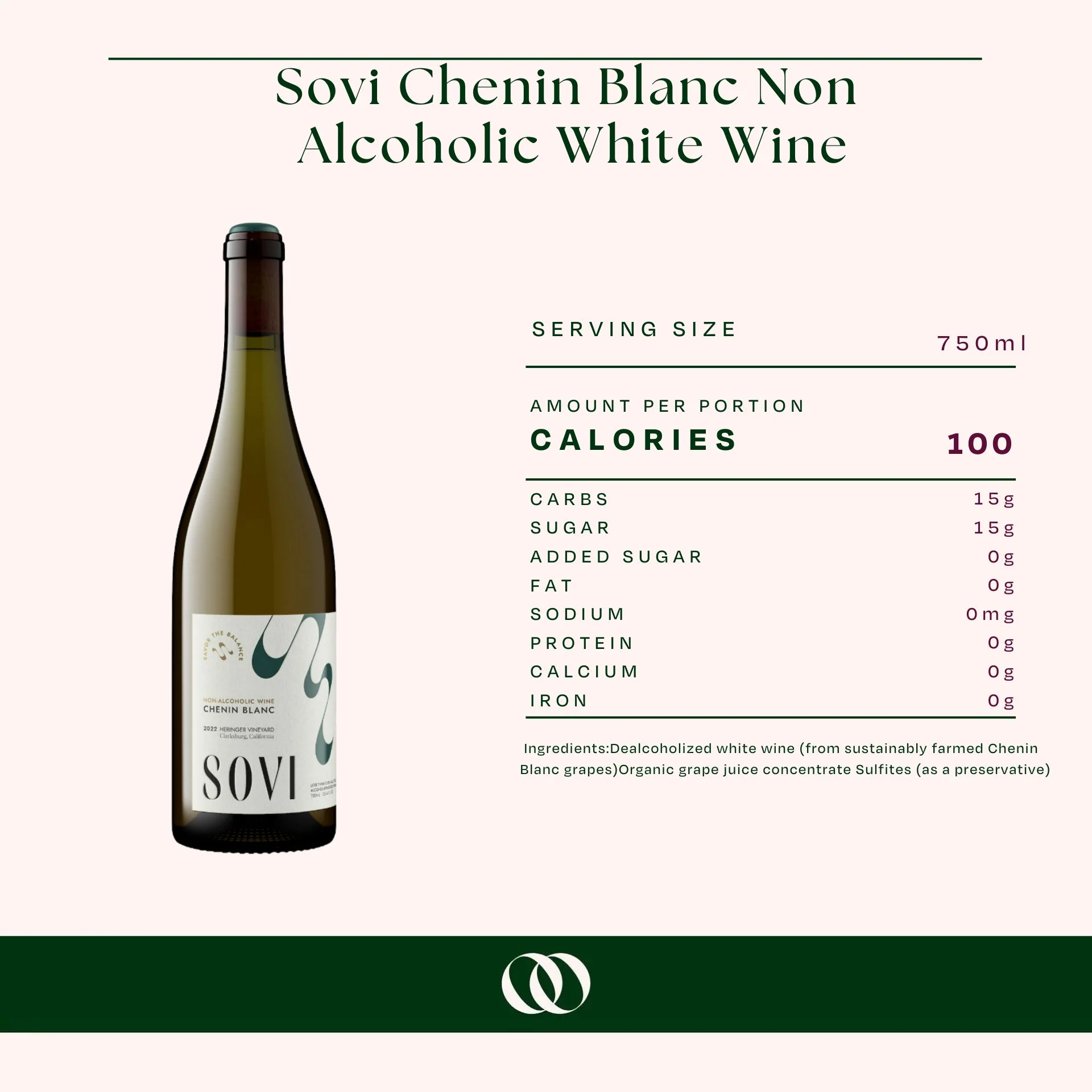 Sovi Chenin Blanc Non-Alcoholic White Wine - Image 3
