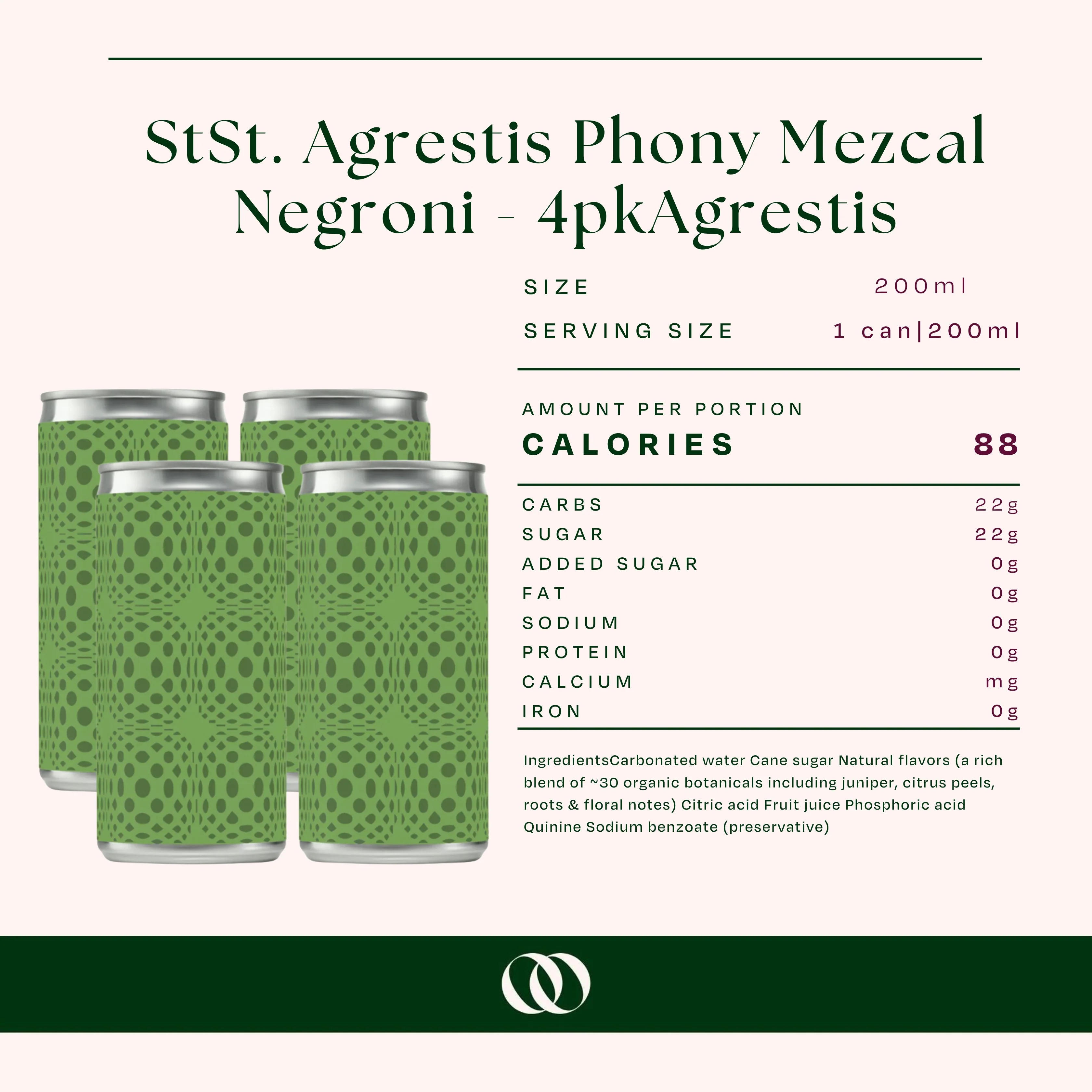St. Agrestis Phony Mezcal Negroni - 4pk - Image 3