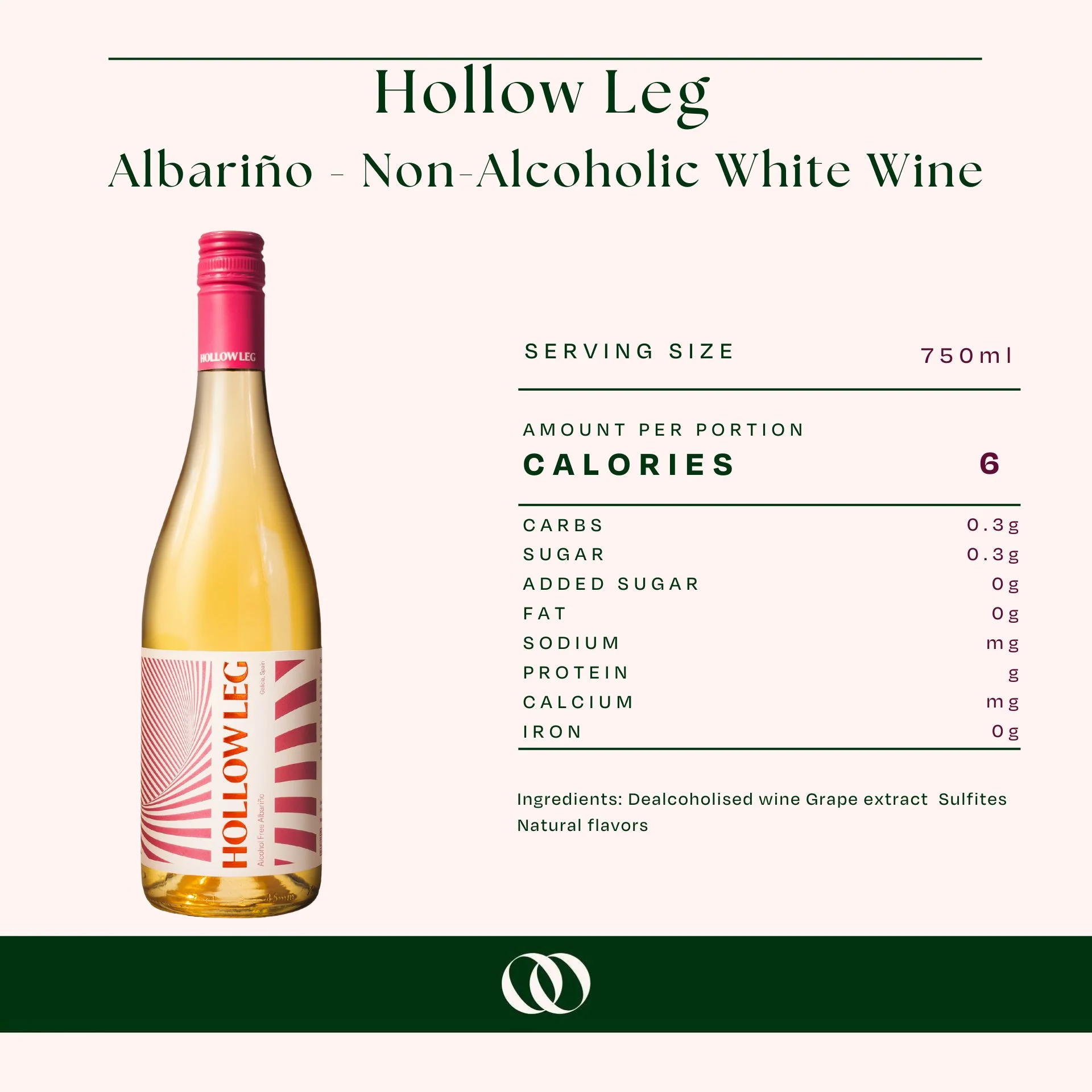 SUNNYSIDE - Hollow Leg - Albariño - Non-Alcoholic White Wine - Image 3