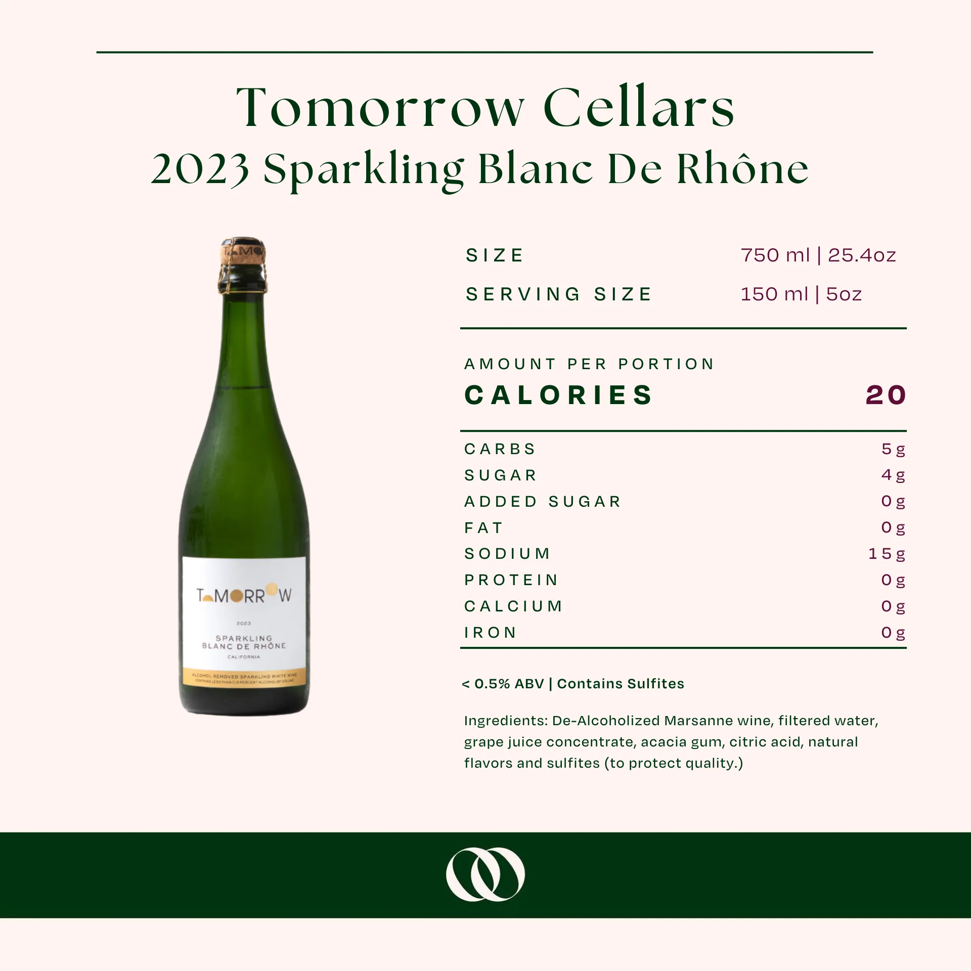 Tomorrow Cellars - 2023 Sparkling Blanc De Rhône 750ml - Image 5