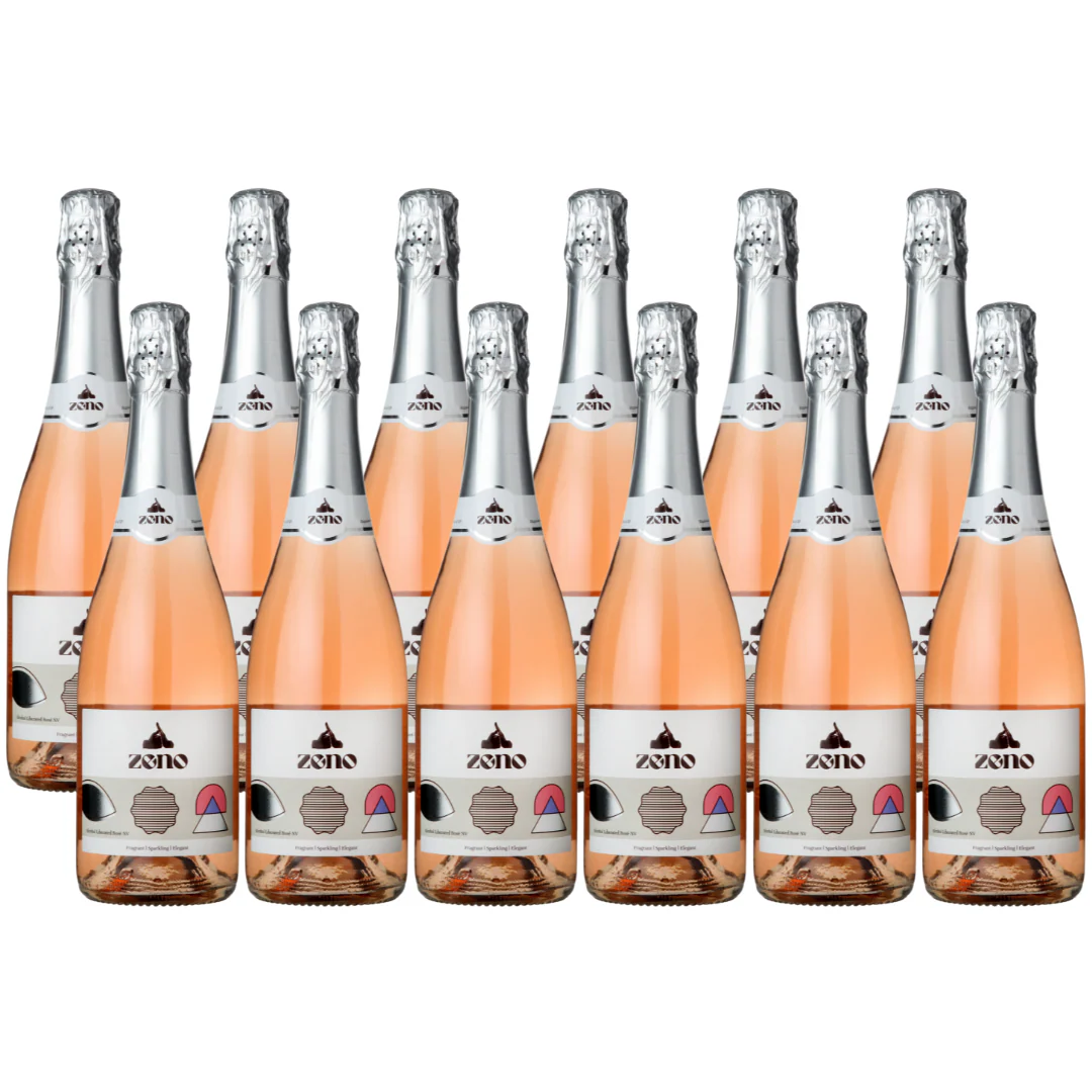ZENO Alcohol Liberated Sparkling Rosé NV - Case (12 Bottles)