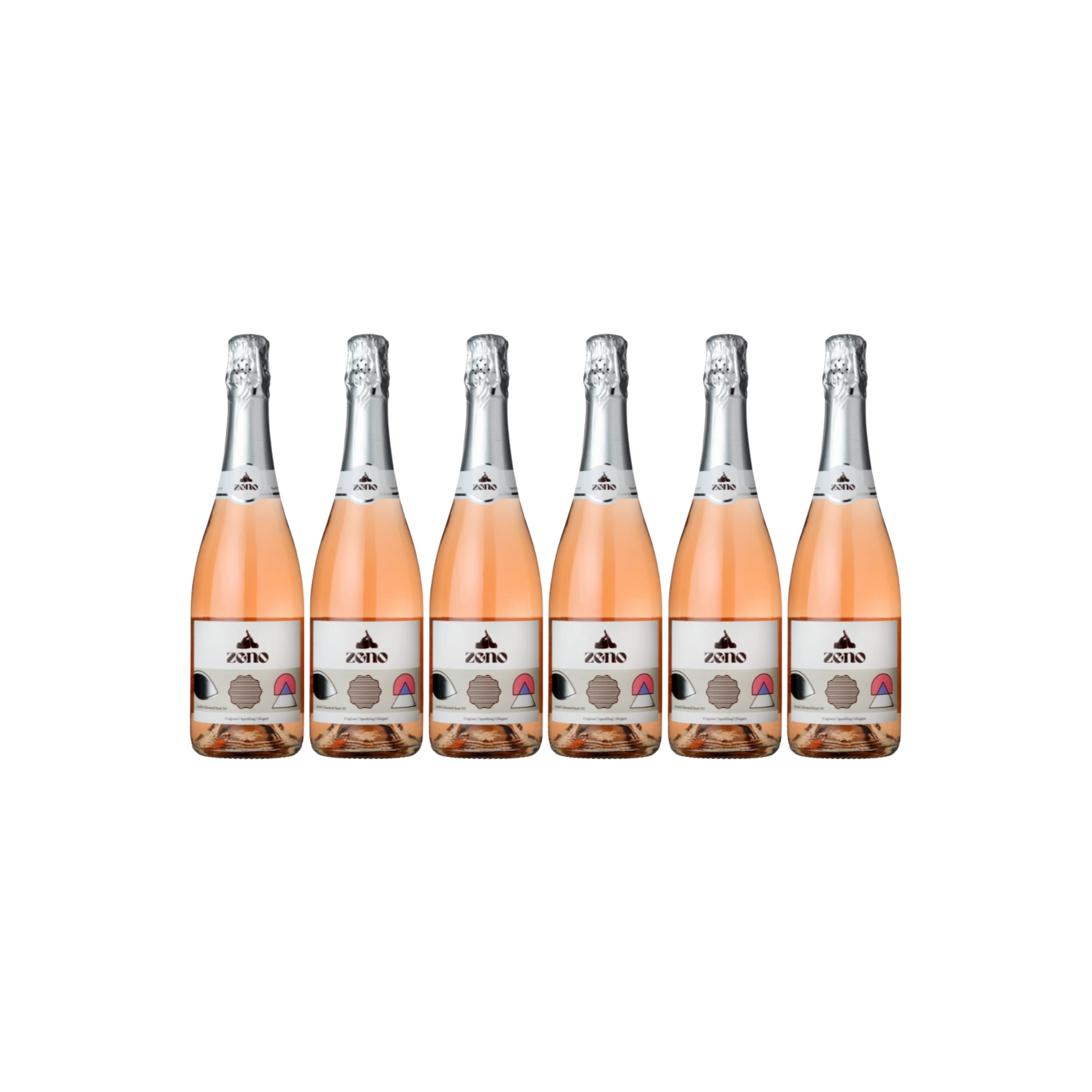 ZENO Alcohol Liberated Sparkling Rosé NV - Half Case (6 Bottles)